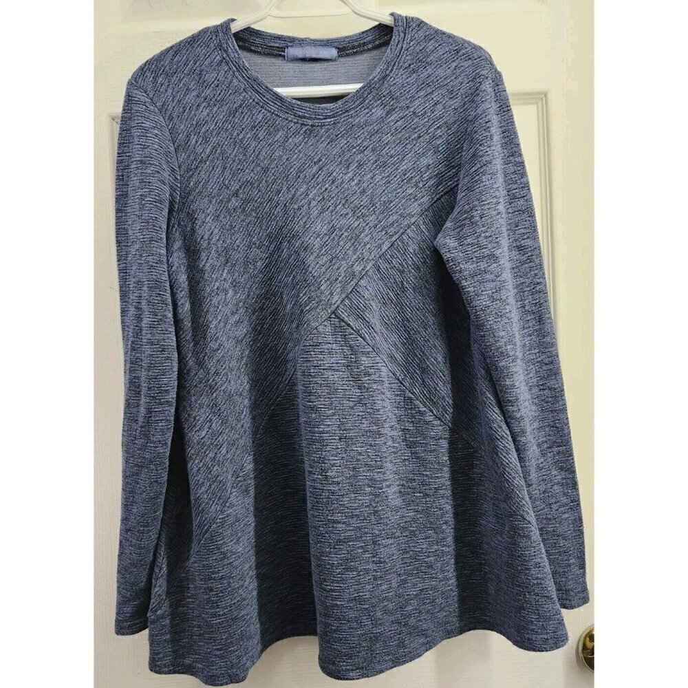 Cut Loose Womens Long Sleeve Swing Top Tidal Blue Small